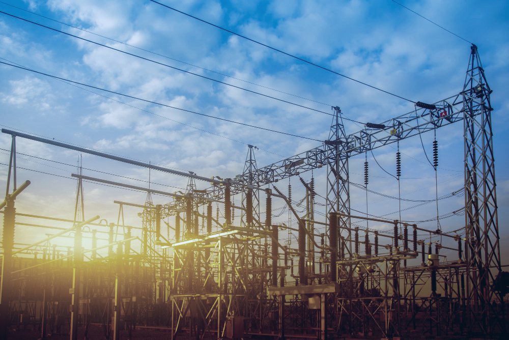 Substation with transformers